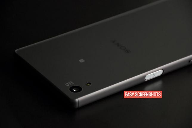 How to take screenshot on sony Xperia z5